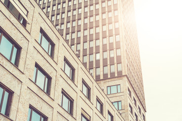 big office building in sunlight