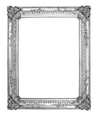 Bronze photo frame isolated with clipping path.