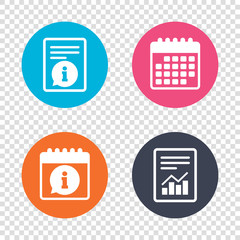 Information sign icon. Info symbol.