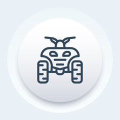 quad bike linear icon