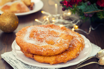 Portuguese tycical cookies Filhoses
