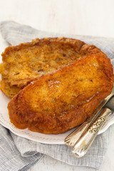 Christmas portuguese toasts Rabanadas