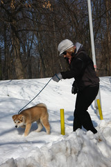 First steps on the snow