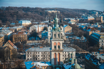 Fototapeta premium View on roofs of old city