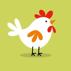 cute chicken hen design