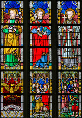 Stained Glass - Catholic Saints