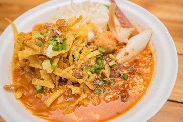 spicy noodle seafood