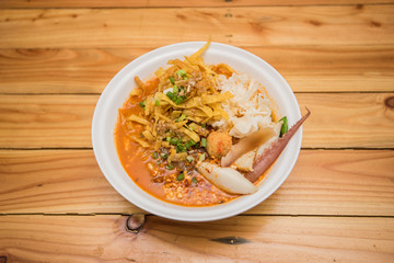 spicy noodle seafood