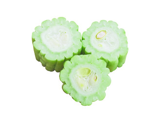Obraz premium Fresh Gourd on white background. (with clipping path)