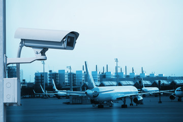 CCTV camera or surveillance operating in air port