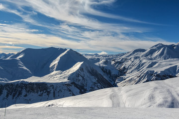 Obraz premium Winter mountains panorama