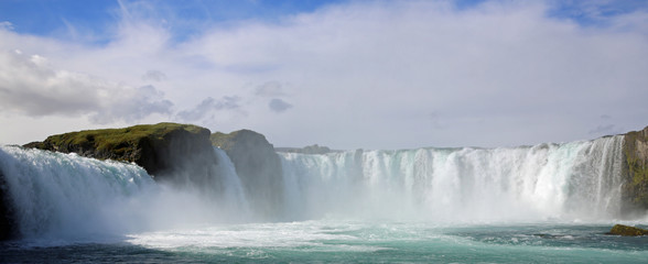 Godafoss Wasserfall Panorama in Island