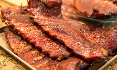 Grilled Pork Rib in the tray