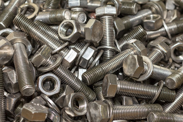 Bolt used overlapping full. Bolts and screws used in constructio