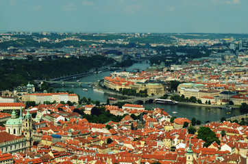 Naklejka na ściany i meble Landscape of Prague