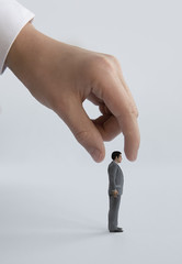 management staff hand