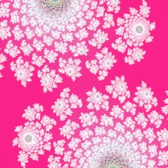 Pink and white fairytale girlish floral design background image