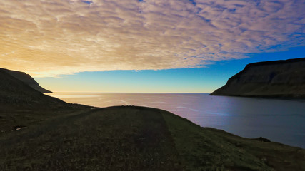 Icelandic landscape - sunset