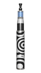 3D Rendering Electronic Cigarette on White