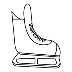 Skates icon, outline style