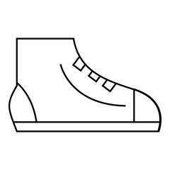 Men sport sneakers icon, outline style