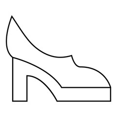 Women shoes icon, outline style