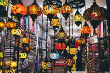 Arabic lamps. Moroccan lantern