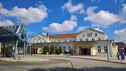 Fototapeta na wymiar Bahnhof Güstrow