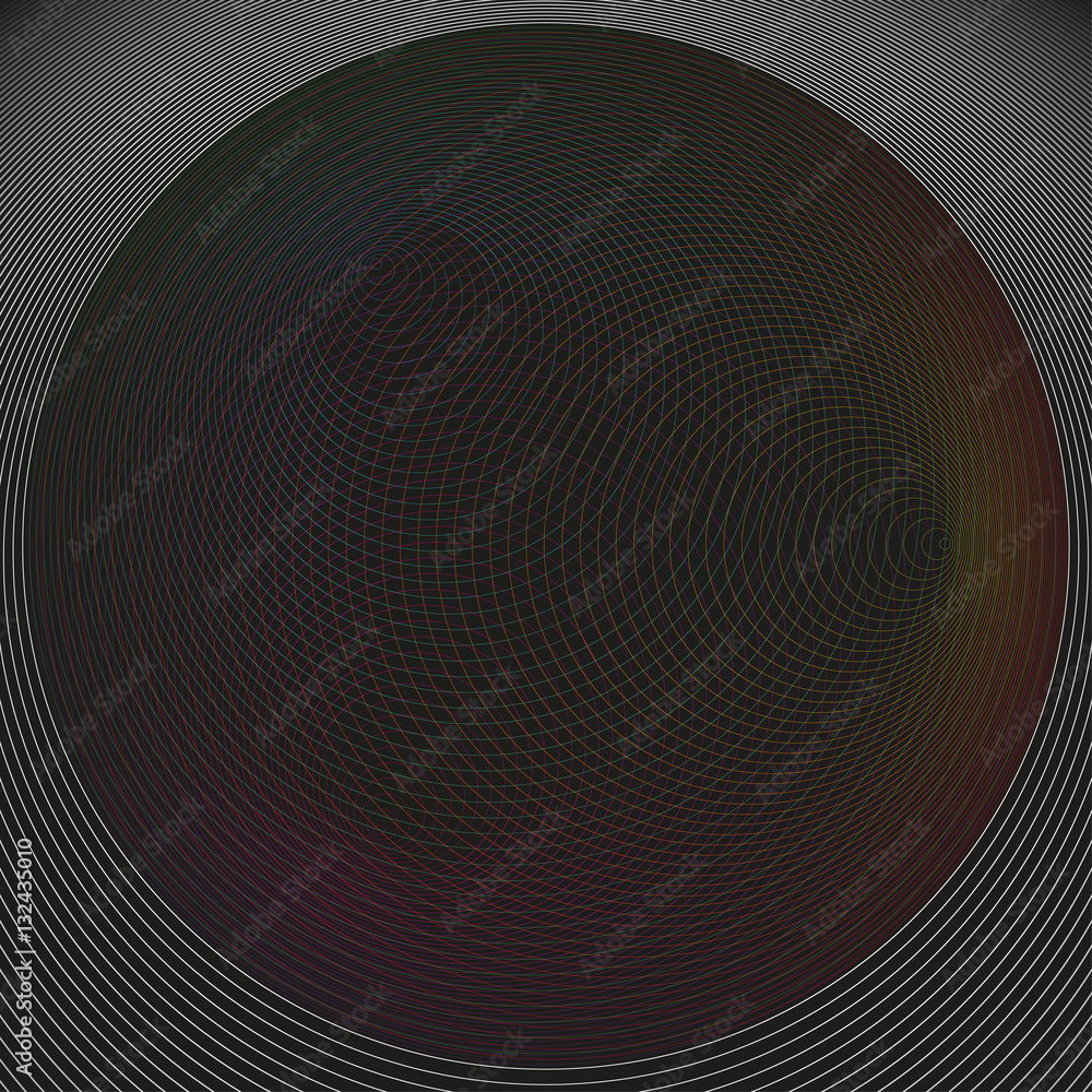 Poster dark color abstract background in minimalist style made from colorful circles. business concept for 