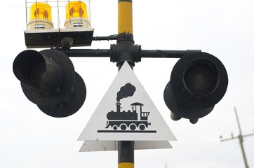 Signs and Symbols.Traffic routing and alert on the road to the vehicle.
