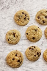 Homemade soft and chewy chocolate chip cookies