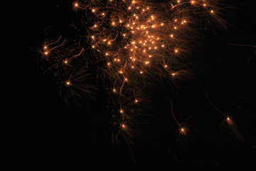 Rocket explosion in the sky