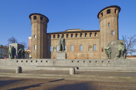 palazzo madama e casaforte degli acaja a torino piemonte italia europa