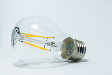 led lamp with white background