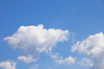 Blue sky background with cloud