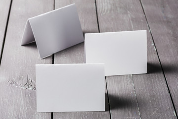 Business cards blank mockup