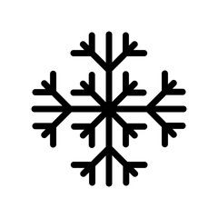 snowflake icon on white background