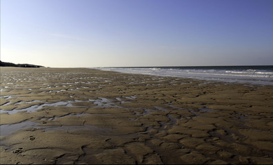 Beach at low tide