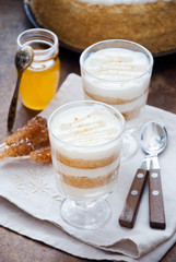Honey and Greek yogurt dessert