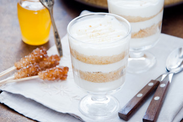 Honey and Greek yogurt dessert