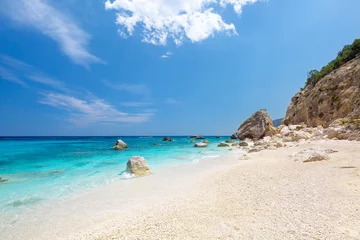 Türaufkleber Küste Amazing sandy beach Cala Biriola on a clear summer day. Sardinia Italy
