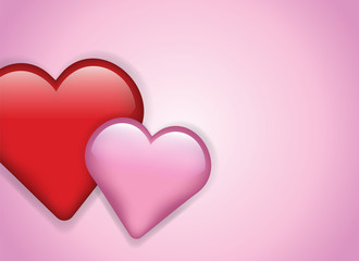 Hearts Background Illustration