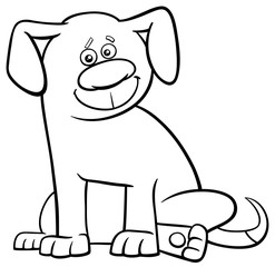 dog character coloring page