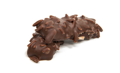 German gingerbread Cookies with chocolate glaze