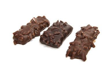 German gingerbread Cookies with chocolate glaze