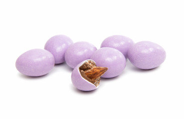 almonds in chocolate glaze