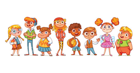 Cute variety of children