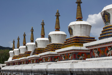 Holy stupas, Xining, Tibet, PR China