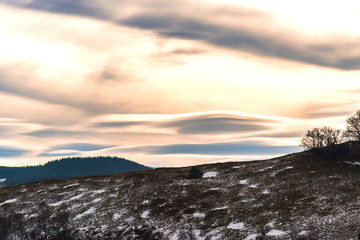 Winter in carpathian mountains