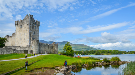 Ross Castle on a sunny morning, County Kerry, Ireland